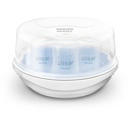 Stérilisateur micro-ondes - PHILIPS AVENT - Vapeur rapide - Bleu/Blanc
