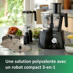 PHILIPS HR7776 / 90 Robot multifunción de la colección Avance - Negro