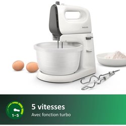 Mixer - PHILIPS - HR3745/00 - 450 W - 3 L - Weiß