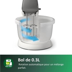 Batidora - PHILIPS - HR3745/00 - 450 W - 3 L - Blanco