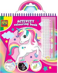 Cahier d activités de coloriage a paillettes 3 en 1