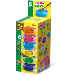 Gouache trendy (6x45ml) - SES CREATIVE - Couleurs vives et opaques, 6 