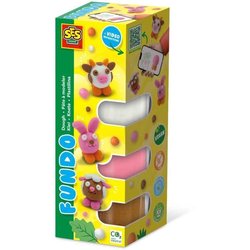 FunDo boetseerklei - Boerderijdieren (3x90gr-1x40gr) - SES CREATIVE - 