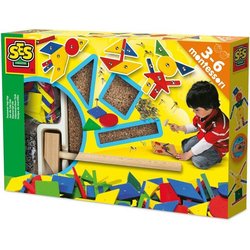 Jeu De Tap Tap Original - SES Creative - Hobby 3 - 6 - 32 Pieces Bois 