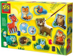 Formen und Bemalen  Waldtiere  SES CREATIVE  Hergestellt aus recyce