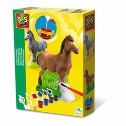 Moldeo y pintura - Caballo - SES CREATIVE - Incluye molde de látex, so