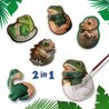 Dinosaurier 2 in 1  Formen, Malen und Kratzen  Kreative Hobbys  SES