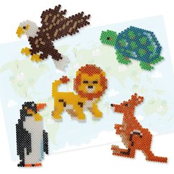 Perles a repasser - SES CREATIVE - Animaux du monde - Beedz - Kit créa