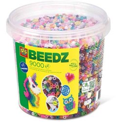 Ironing beads mix - 9000 trendy boxes - SES CREATIVE - 9000 brightly c