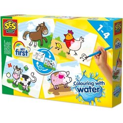 SES CREATIVE - 14455 - Inkleuren met water - Boerderijdieren