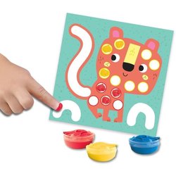 SES CREATIVE - Mijn eerste - 3 in 1 Vingerverven, kleuren en stickervo