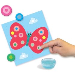 SES CREATIVE - Mijn eerste - 3 in 1 Vingerverven, kleuren en stickervo