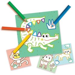 SES CREATIVE - Mijn eerste - 3 in 1 Vingerverven, kleuren en stickervo