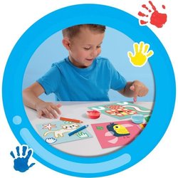 SES CREATIVE - Mijn eerste - 3 in 1 Vingerverven, kleuren en stickervo