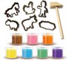 Kit di pasta per modellazione gigante ecologica (7x90 g con strumenti)