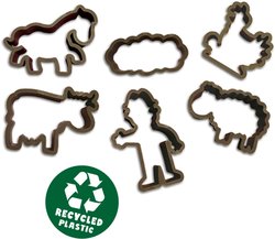 Kit di pasta per modellazione gigante ecologica (7x90 g con strumenti)