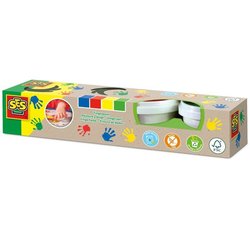 SES CREATIVE ECO vingerverven 4 kleuren