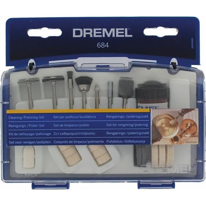 Box 20 Dremel 684 accessories (cleaning and polishing box for multi-us
