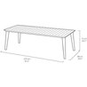 ALLIBERT GARDEN Lima Tisch 240cm 6-10 Personen mit Verlängerung - Grap