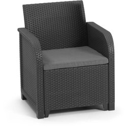 ALLIBERT by KETER - Poltrona SanRemo - imitazione rattan intrecciato -