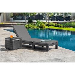 Keter Chair Long With Daytona Graphite 441306 cushion