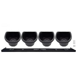 Wall planter - Wall kit consisting of a wall bracket and 4 pots (1 L) 