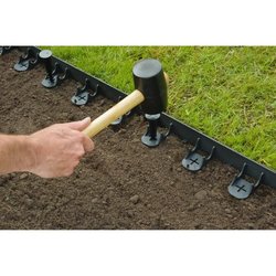 NATURE Bordure a gazon en polypropylene et polyéthylene - 16 ancres - 