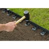 NATURE Bordure a gazon en polypropylene et polyéthylene - 16 ancres - 