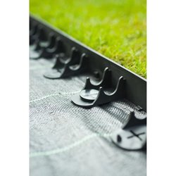 NATURE Bordure a gazon en polypropylene et polyéthylene - 16 ancres - 