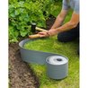 NATUR Gartenrand - Polyethylen - Dicke 3 mm - Grau - H7,5 cm x 10 m