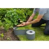 NATUR Gartenrand - Polyethylen - Dicke 3 mm - Grau - H7,5 cm x 10 m