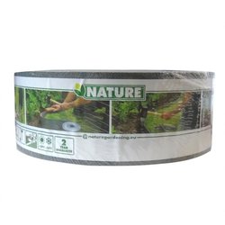 NATUR Gartenrand - Polyethylen - Dicke 3 mm - Grau - H7,5 cm x 10 m