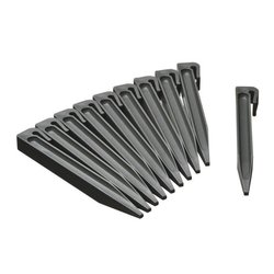 NATURE Lot of 10 anchors for garden border - Polypropylene - Gray - H1