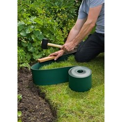 Nature Polypropylene garden border - Thickness 3 mm - H 15 cm x 10 m -