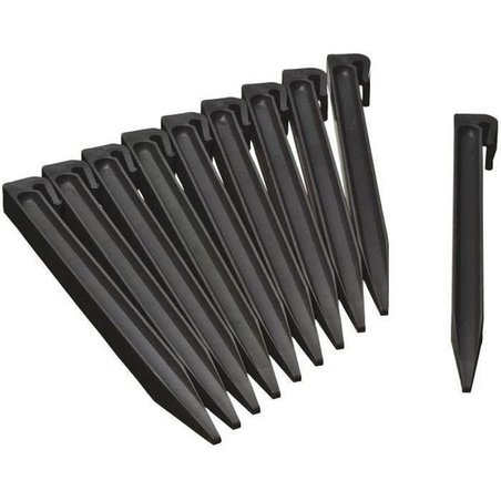 Nature sachet of 10 anchors for polypropylene garden border - H 26.7 x