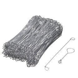 NATURE Lot of 200 Galvanized steel buckle ties for wire twisting machi