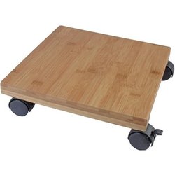 NATURE Mesa enrollable para plantas - Compuesto de bambú - H8 x 30 x 3