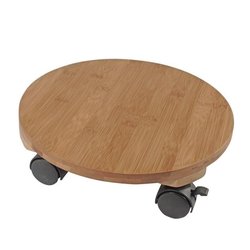 NATUR Rollentisch für Pflanzen - Bambusverbund - H8 x Ø30 cm