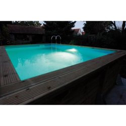 UBBINK white 350 led spotlight for wood pools