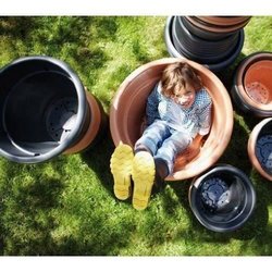 ELHO Pot de fleurs Green Basics Cilinder - Ø 64 x H 49 cm - Extérieur 