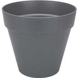 ELHO Pot de fleurs rond Loft Urban - Ø 28.5 x H 26 cm - Gris anthracit
