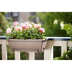 Balconiere Elho Barcelona Allin1 50 - Bruin - L 50 x B 28 x H 19 cm - 