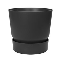 ELHO Greenville 40 ronde bloempot - Buiten - Ø 39 x H 36,8 cm - Zwart 