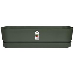 Greenville Oval piantatrice - Plastica - Ø50 - NERO
