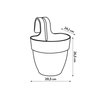 ELHO - Maceta - Vibia Campana Easy Hanger Pequeño - Blanco Seda - Balc
