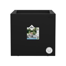 Elho Vivo Next Square 30 Bloembak - Zwart - Ø 30 x H 29 cm - binnen/bu
