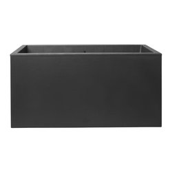 Elho Vivo Next Long 60 Bloembak - Zwart - L 59 x B 30 x H 29 cm - binn