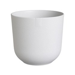 ELHO Pot de fleurs - Jazz Rond - Blanc - L 35 x B 34.5 x H 32 cm - Int