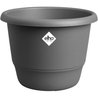 ELHO Pot de fleurs Amiga Rond 40 - Noir - Ø 39 x H 29 cm - Extérieur -