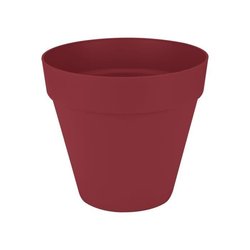 ELHO Pot de fleurs Loft Urban Rond - Rouge - Ø 28.5 x H 26 cm - Extéri